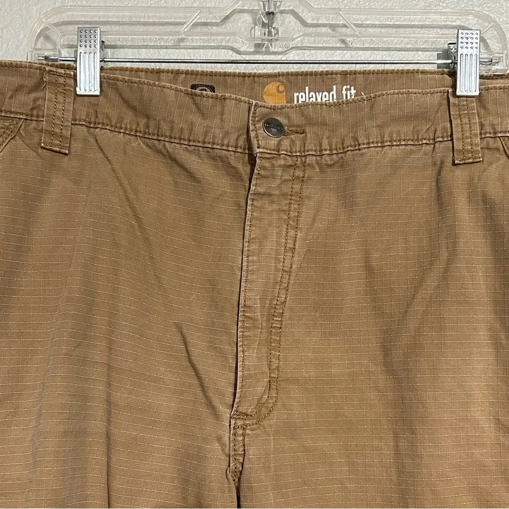 Carhartt Relaxed Fit Cargo Shorts Khaki Tan Size 42